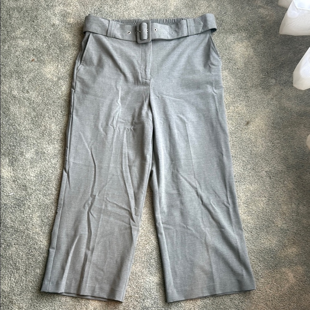 Rachel Zoe Charcoal Belted Pants
